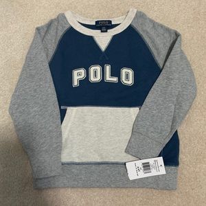 NWT!  Boys polo sweatshirt